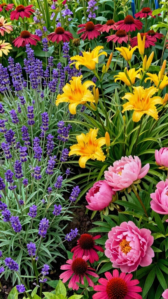 11 Perennial Garden Designs That Will Boost Your Curb Appeal Instantly! - 3. Colorful Combinations for Impact 1