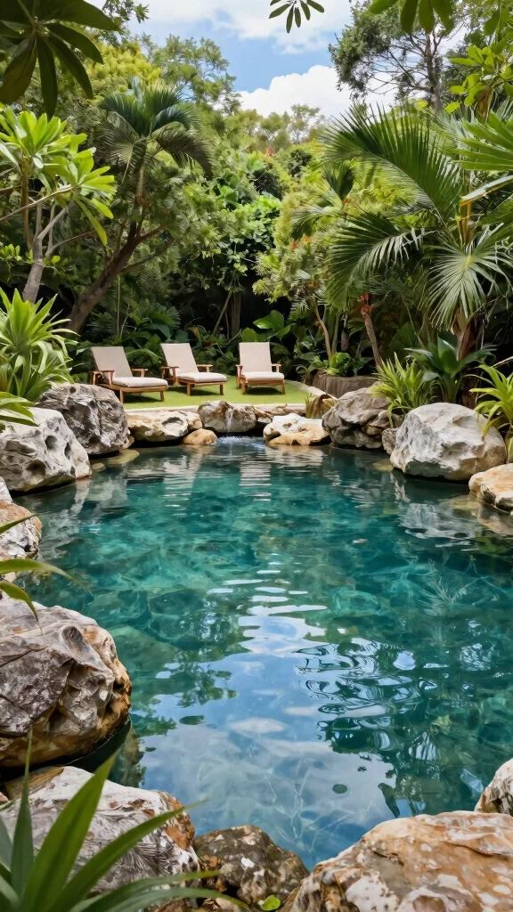 14 Inexpensive Water Features That’ll Make Your Backyard the Ultimate Cool-Off Spot! - 6. Natural Swimming Hole: Rustic Relaxation 1