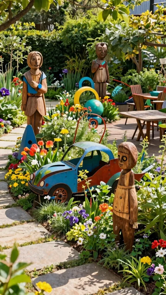 14 Stylish Outdoor DIY Decor Hacks That Will Have Your Garden Looking Like a Magazine Cover! - 13. Create an Outdoor Art Display 1