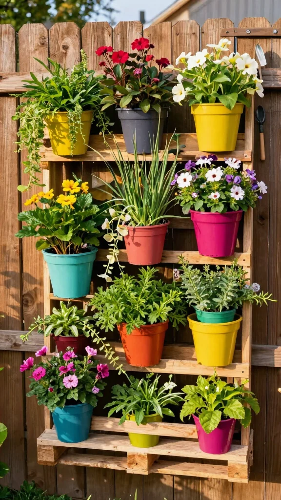 14 Stylish Outdoor DIY Decor Hacks That Will Have Your Garden Looking Like a Magazine Cover! - 5. Incorporate Vertical Gardening 1