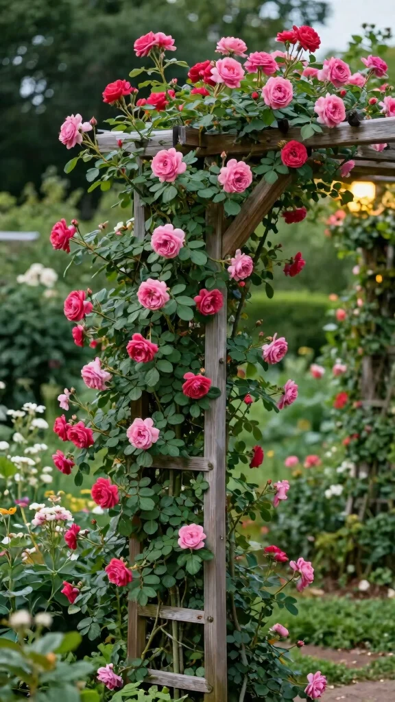 15 Backyard Entertaining Spaces That'll Transform Your Evenings . - 12. Charming Garden Trellis 1