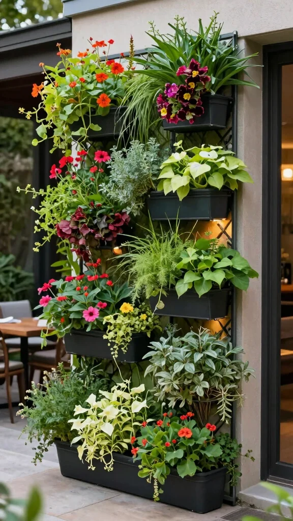 15 Backyard Entertaining Spaces That'll Transform Your Evenings . - 9. Stunning Vertical Gardens 1