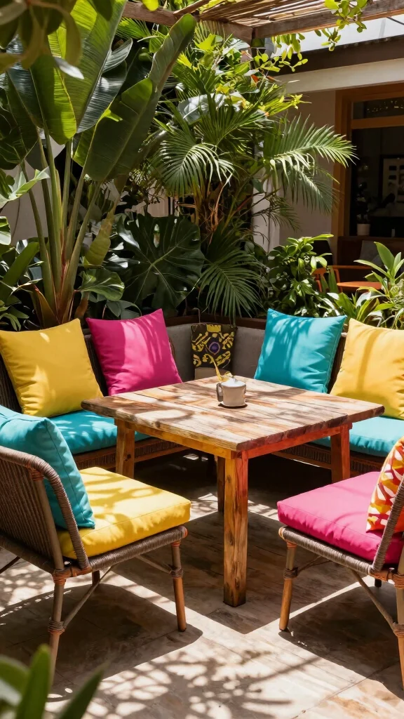 15 Colorful Garden Decor Ideas That Will Transform Your Outdoor Oasis! - 4. Colorful Patio Furniture 1