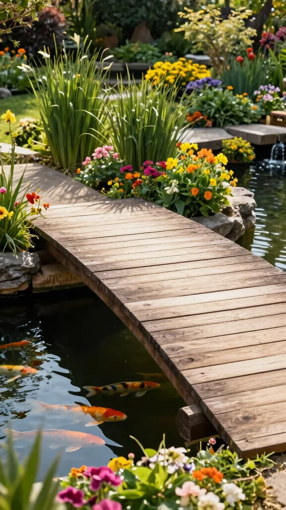 15 DIY Garden Bridges You Can Build This Weekend (Even #2 Looks Professional!) - 1. Classic Wooden Plank Bridge 1