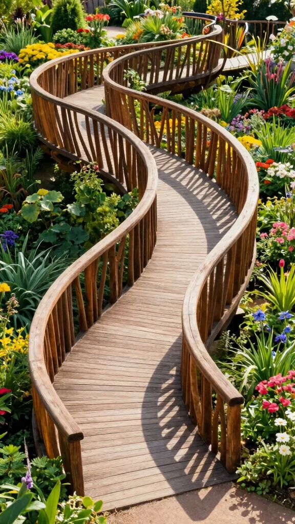 15 DIY Garden Bridges You Can Build This Weekend (Even #2 Looks Professional!) - 14. Spiral Garden Bridge 1