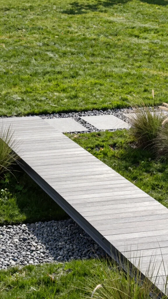 15 DIY Garden Bridges You Can Build This Weekend (Even #2 Looks Professional!) - 4. Minimalist Modern Bridge 1