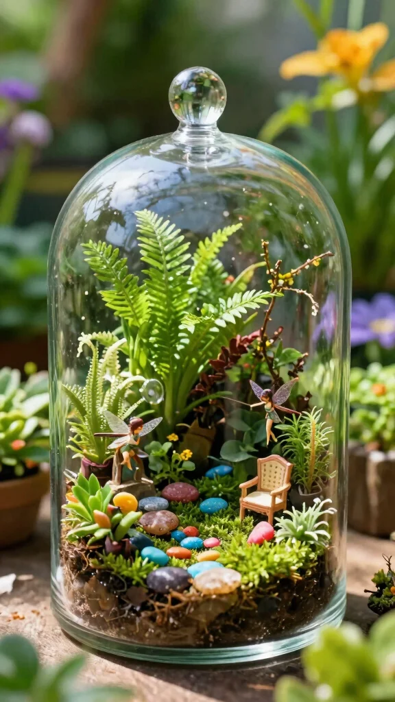 15 DIY Garden Decor Ideas That Will Inspire a Gorgeous Outdoor Makeover! - 3. Fairy Garden Terrarium 1