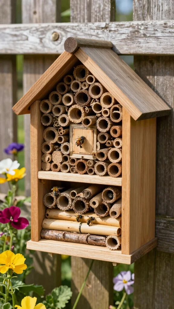 15 Eco-Friendly Gardening Hacks That Will Make Mother Nature Proud! - 14. Install a Bee Hotel 1