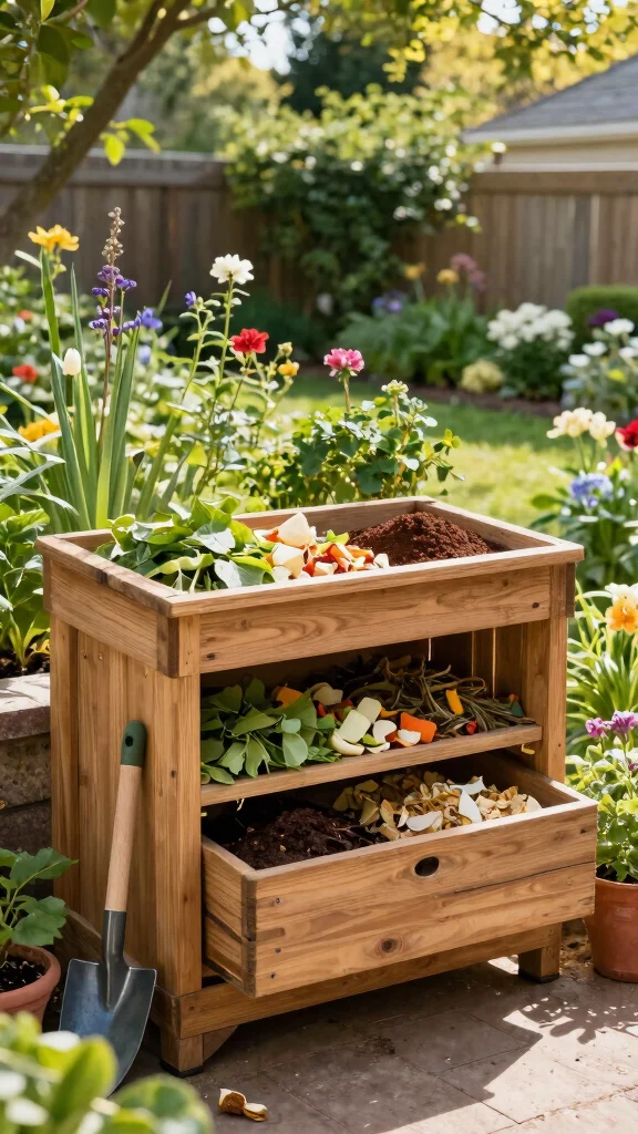 15 Eco-Friendly Modern Garden Aesthetics You Can Create Today - 5. Composting Stations 1