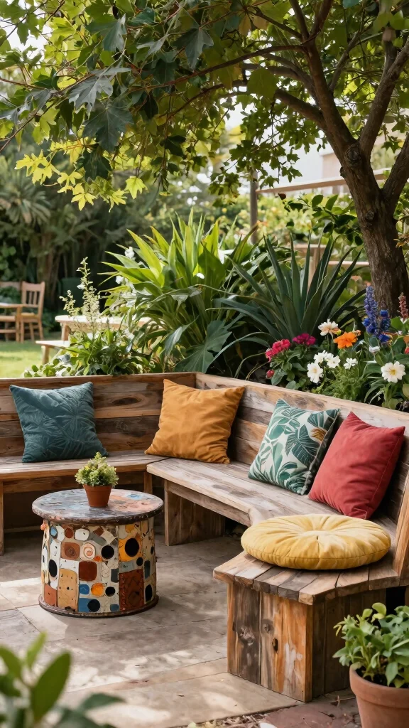 15 Eco-Friendly Modern Garden Aesthetics You Can Create Today - 9. Eco-Friendly Outdoor Furniture 1