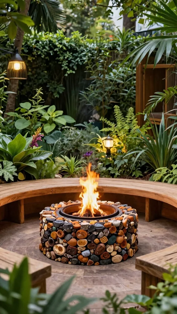 15 Fire Pit Ideas That Make Your Outdoor Retreats Magical for Evening Relaxation! - 10. Eco-Friendly Fire Pit 1