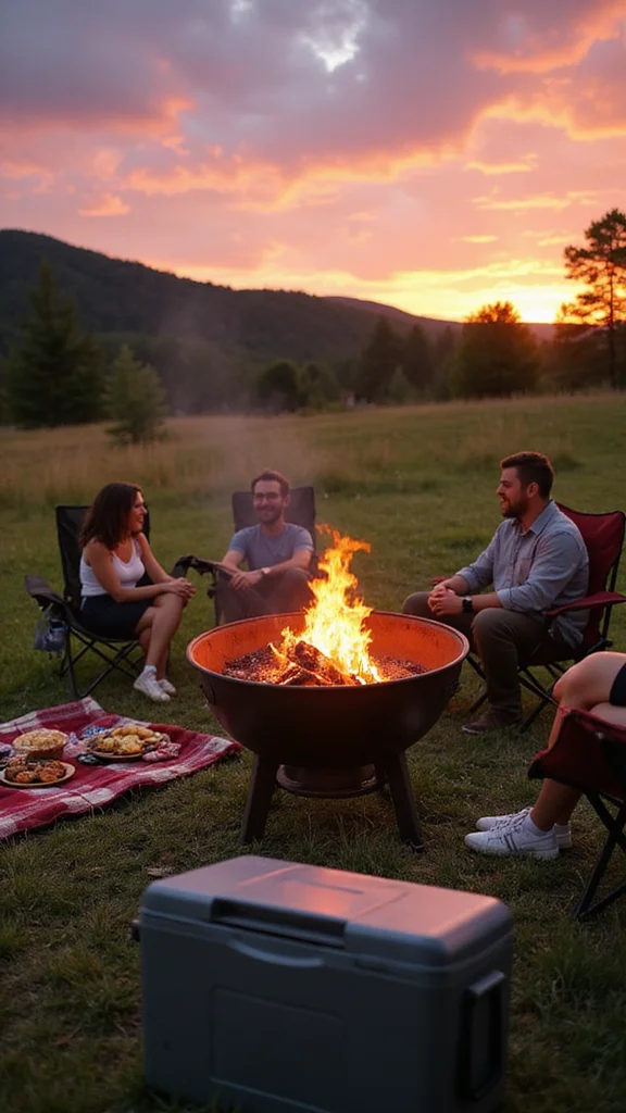 15 Fire Pit Ideas That Make Your Outdoor Retreats Magical for Evening Relaxation! - 3. Portable Fire Pit 1