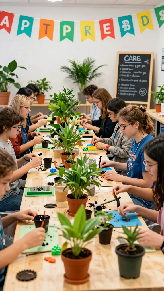 15 Seasonal Plant Displays to Keep Your Home Fresh and Inviting All Year Round! - 15. Interactive Plant Displays: Engaging Creativity 1