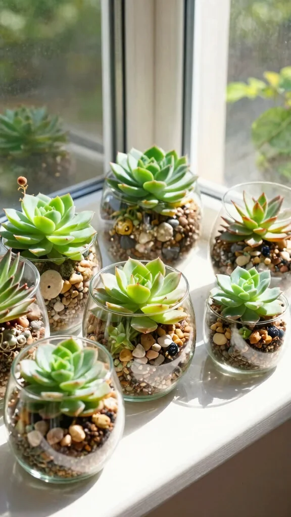 15 Seasonal Plant Displays to Keep Your Home Fresh and Inviting All Year Round! - 2. Summer Vibes with Succulent Terrariums 1