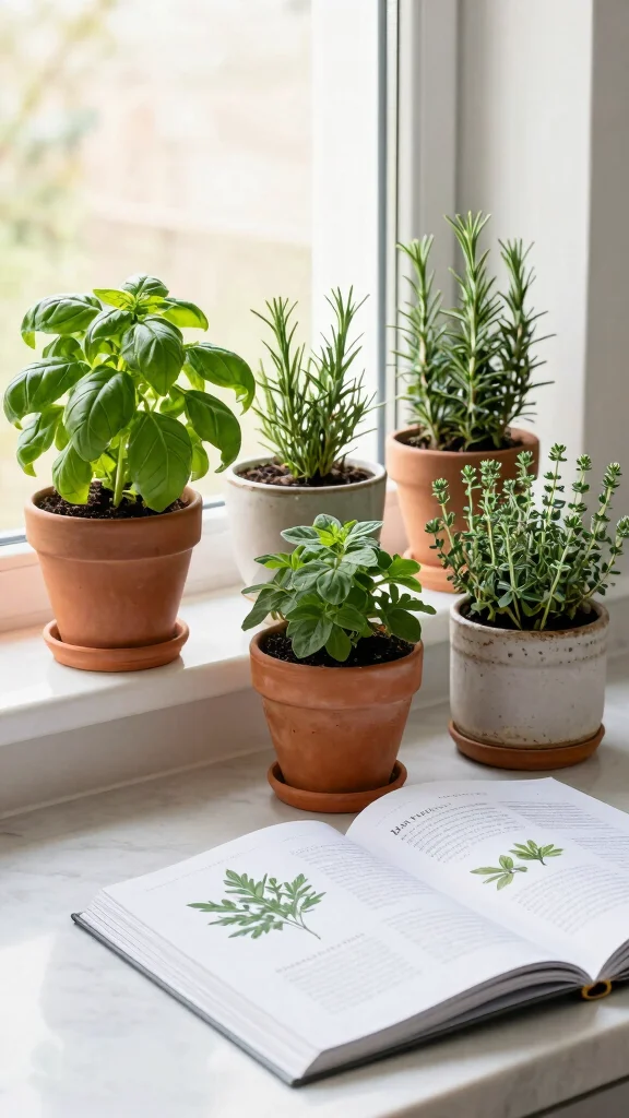 15 Seasonal Plant Displays to Keep Your Home Fresh and Inviting All Year Round! - 5. Seasonal Herbal Haven: Indoor Herb Garden 1