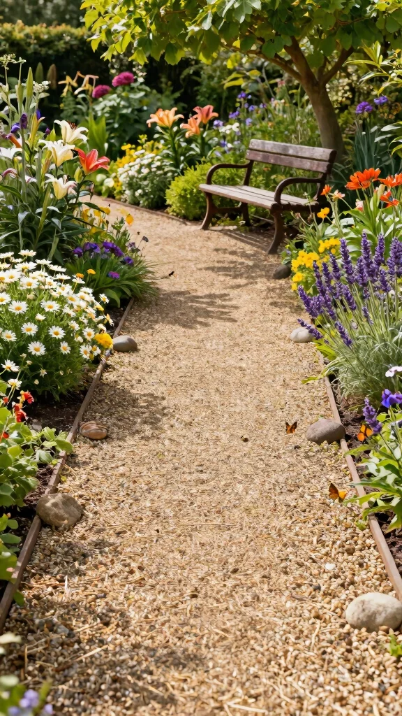 15 Stunning Pathway Designs That Will Make Your Garden a Showstopper! - 3. Gravel Paths 1