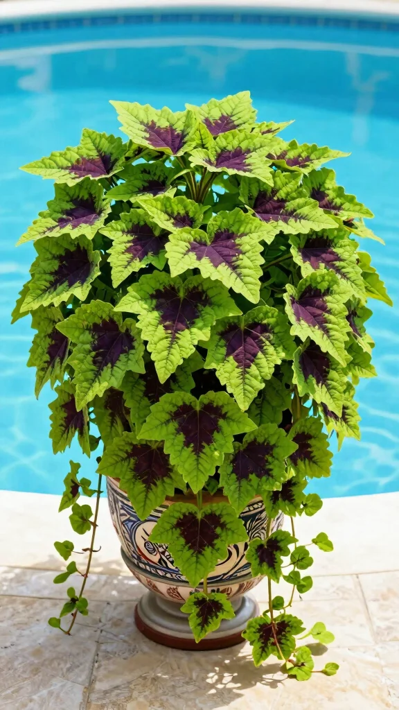 15 Stunning Poolside Plants You Need to See (Your Neighbors Will Be Jealous!) - 13. Sweet Potato Vine 1