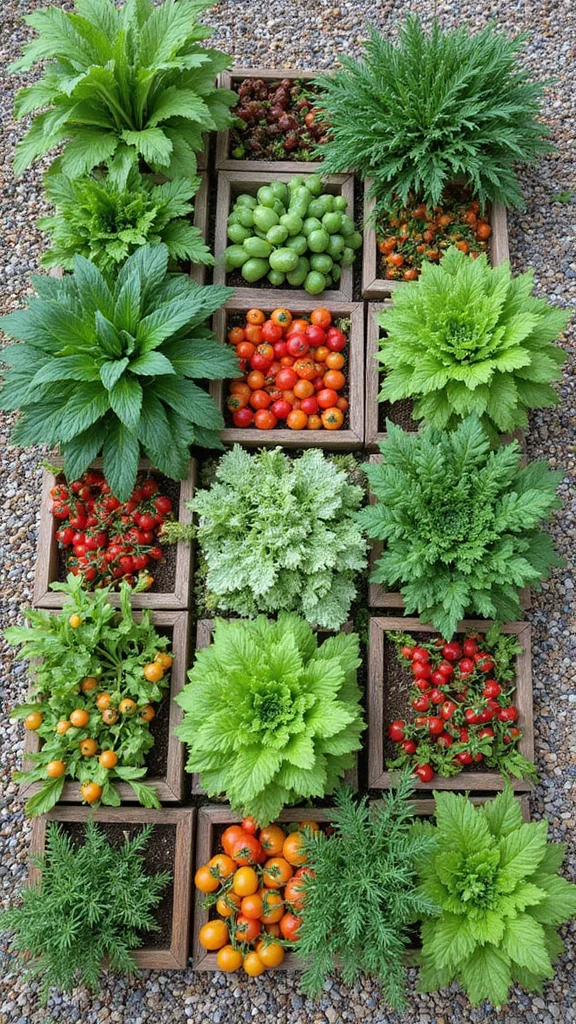 16 Compact Raised Bed Layouts Perfect for Small Gardens and Urban Spaces! - 4. Square Foot Gardening 1