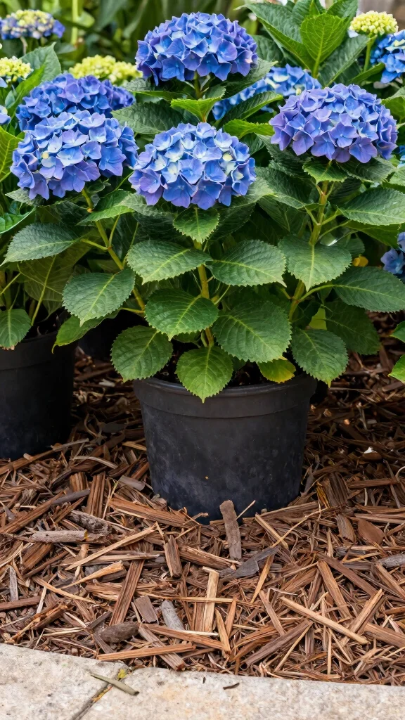 16 Easy Container Gardening Tips for Hydrangeas – Transform Your Outdoor Space Today! - 11. Mulch for Moisture 1