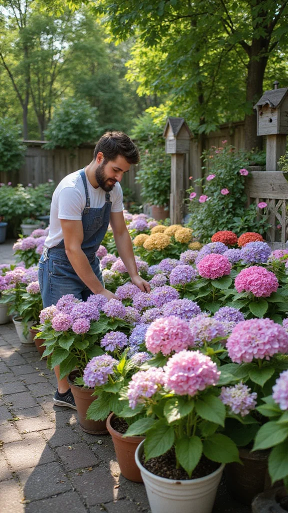 16 Easy Container Gardening Tips for Hydrangeas – Transform Your Outdoor Space Today! - 12. Rotate Your Containers 1