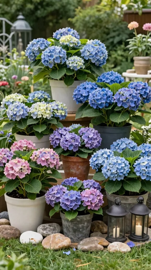 16 Easy Container Gardening Tips for Hydrangeas – Transform Your Outdoor Space Today! - 14. Create a Hydrangea Display 1