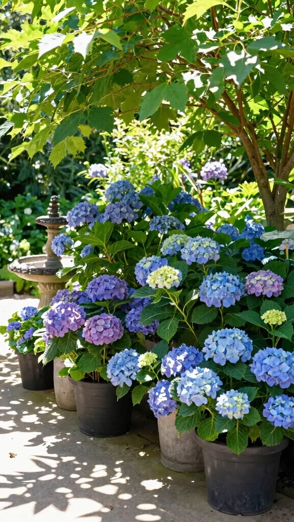16 Easy Container Gardening Tips for Hydrangeas – Transform Your Outdoor Space Today! - 4. Position for Optimal Sunlight 1