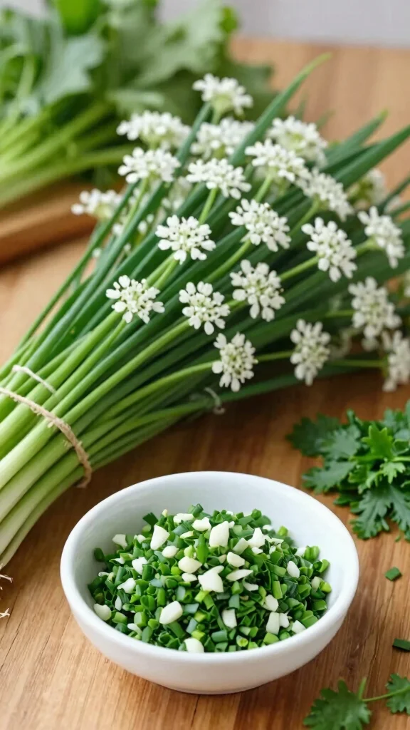 16 Seasonal Herbs You Didn't Know Could Change Your Life (Start Growing Now!) - 13. Garlic Chives 1