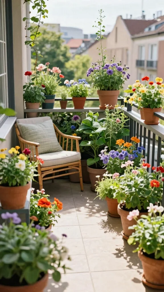 16 Space-Saving Urban Gardening Solutions That Are Stylish and Practical! - 11. Balcony Gardens 1
