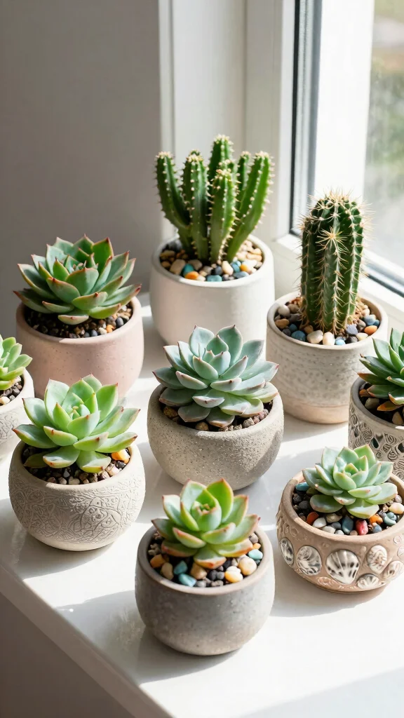 16 Space-Saving Urban Gardening Solutions That Are Stylish and Practical! - 14. Succulent and Cacti Displays 1