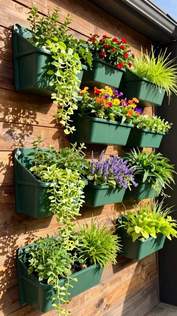 16 Space-Saving Urban Gardening Solutions That Are Stylish and Practical! - 2. Vertical Planters 1