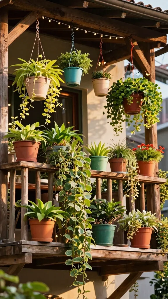 16 Space-Saving Urban Gardening Solutions That Are Stylish and Practical! - 3. Hanging Gardens 1