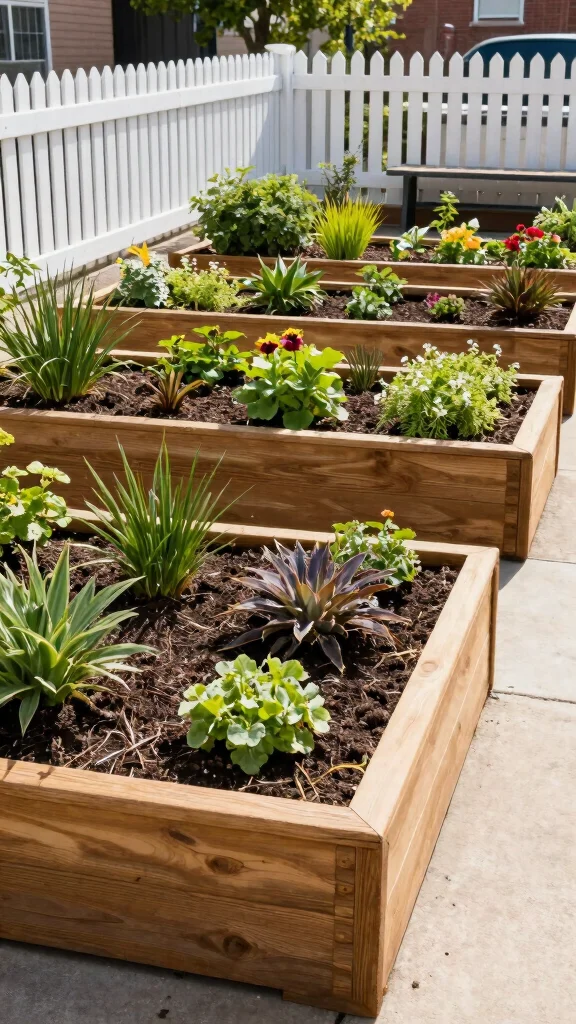 16 Space-Saving Urban Gardening Solutions That Are Stylish and Practical! - 7. Raised Beds 1