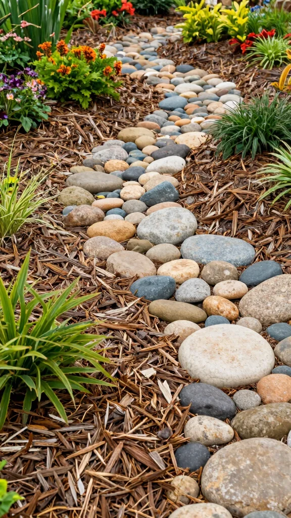 16 Sustainable Eclectic Garden Accessories That Are Good for the Planet and Your Garden! - 6. Natural Mulch and Decorative Stones 1