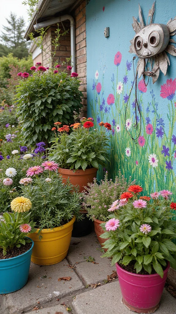 16 Urban Garden Nooks That Will Turn Your Concrete Jungle into a Green Paradise! - 15. Artistic Touches: Integrate Creativity 1