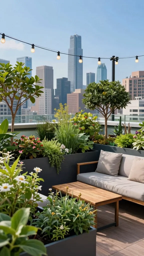 16 Urban Garden Nooks That Will Turn Your Concrete Jungle into a Green Paradise! - 3. Rooftop Gardens: High Above the Hustle 1