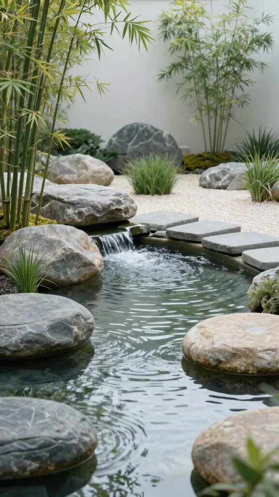 16 Water Oasis Features That Will Bring Serenity to Your Backyard! - 4. Zen Water Gardens 1