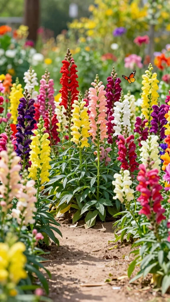 17 Colorful Spring Blooms That Will Transform Your Garden Into a Floral Wonderland! - 8. Snapdragons: Whimsical Color Towers 1