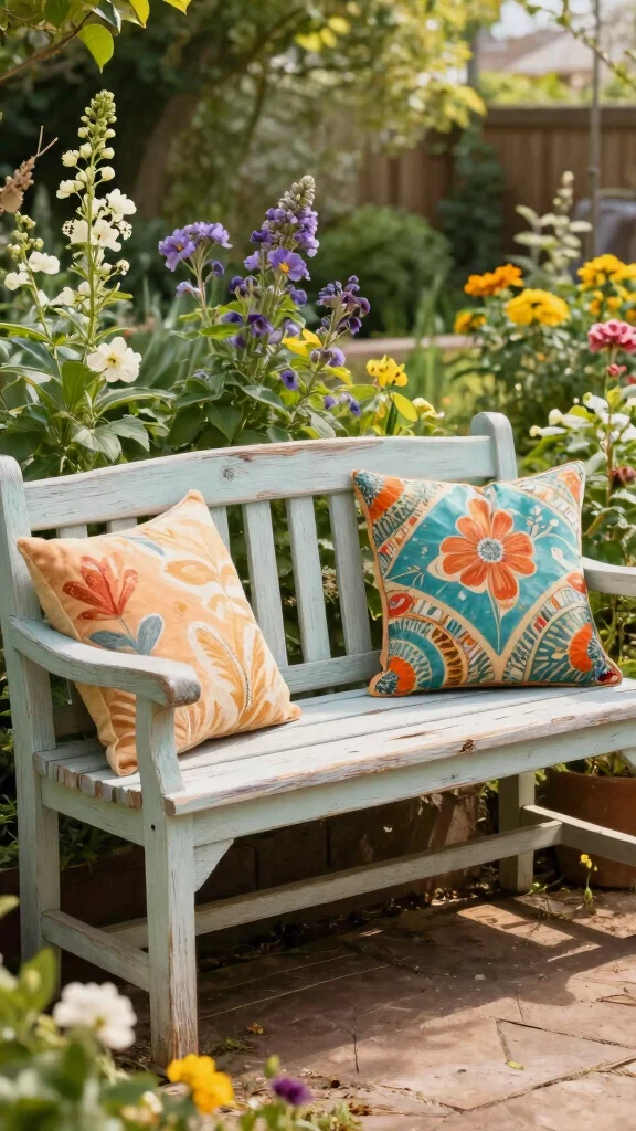 17 DIY Vibrant Garden Accessories That Will Impress All Your Guests! - 17. DIY Garden Bench 1