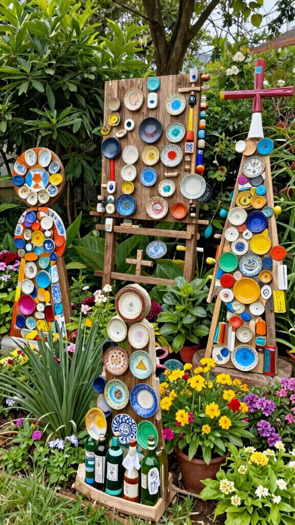 17 DIY Vibrant Garden Accessories That Will Impress All Your Guests! - 6. DIY Garden Art 1