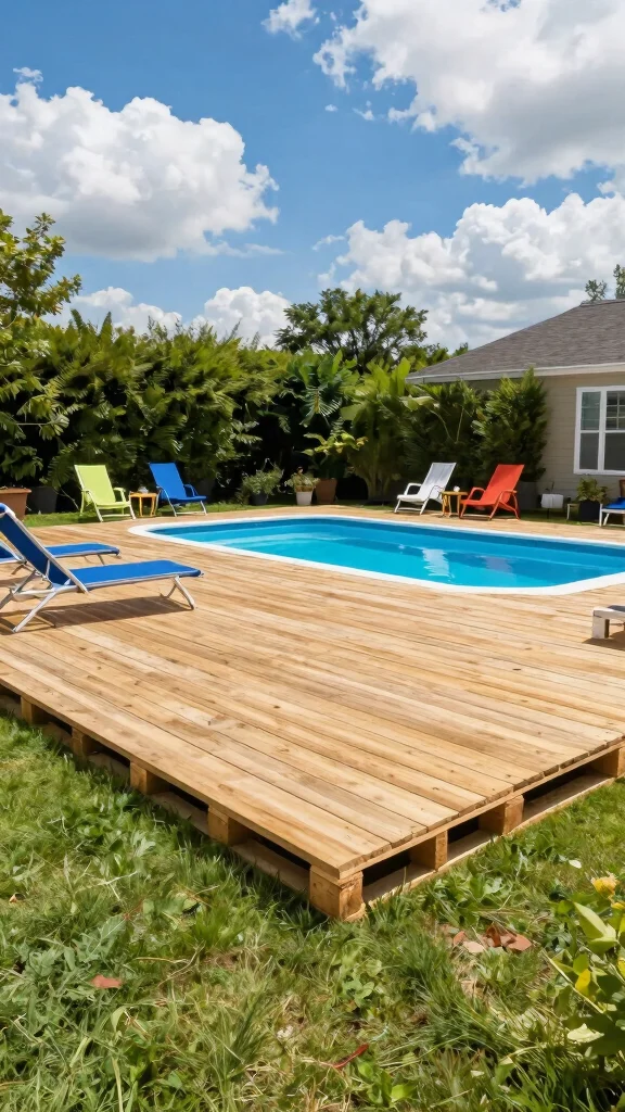 17 Easy Pallet Deck Ideas You Can Build This Weekend (DIY Enthusiasts Rejoice!) - 1. Simple Rectangular Pallet Deck 1