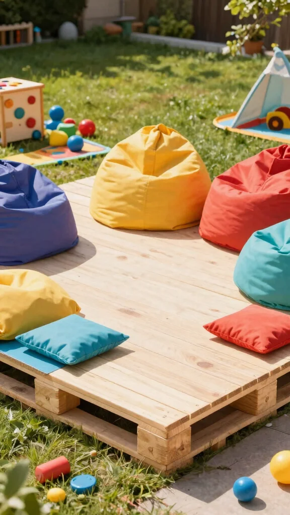 17 Easy Pallet Deck Ideas You Can Build This Weekend (DIY Enthusiasts Rejoice!) - 15. DIY Pallet Deck for Kids 1