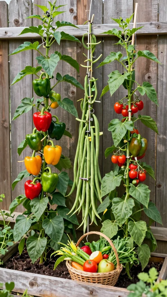 17 Vertical Container Gardening Ideas for Patios That Are Pure Genius! - 15. Vertical Vegetable Garden 1
