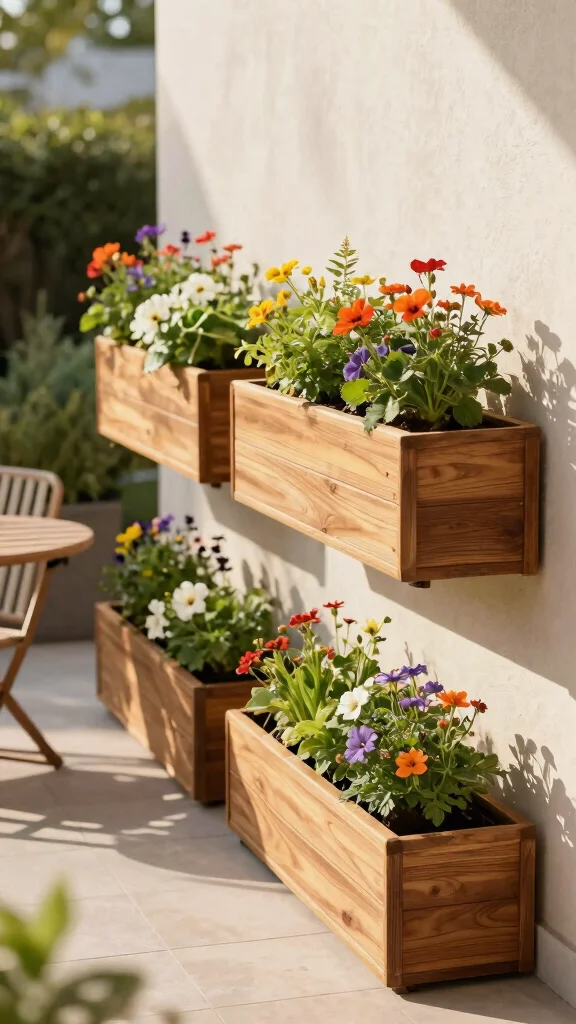 17 Vertical Container Gardening Ideas for Patios That Are Pure Genius! - 7. Vertical Planter Boxes 1