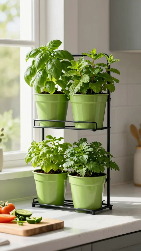 17 Vertical Garden Kits That Make Gardening a Piece of Cake - 2. The Herb Garden Vertical Planter 1