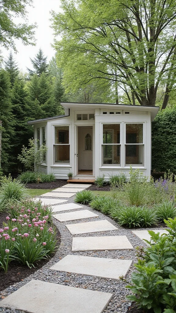 18 Beautiful Chicken Coop Garden Designs That Mix Flowers and Fowl! - 2. Modern Minimalist Coop Design 1