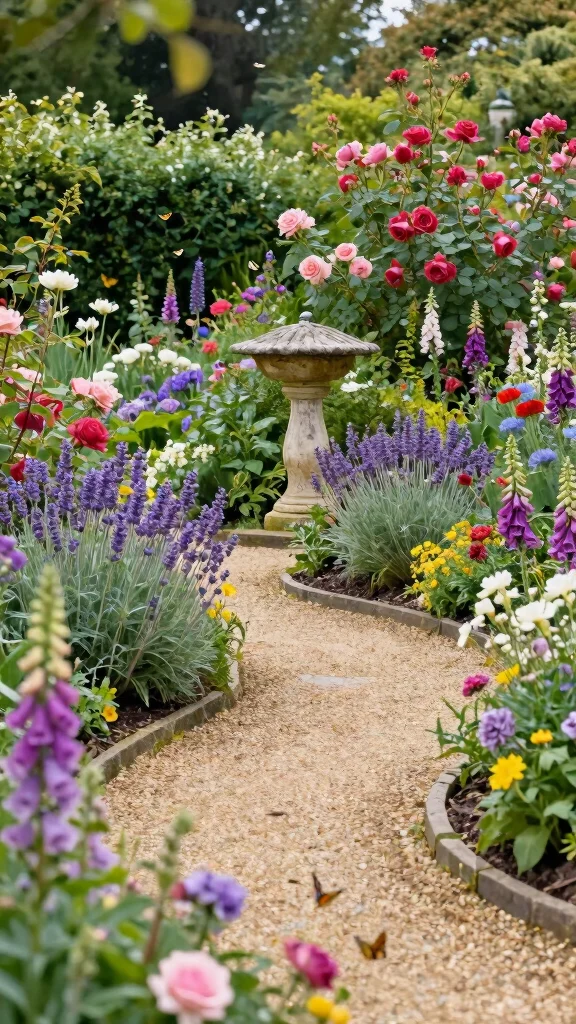 18 Breathtaking Garden Layout Ideas for Flower Lovers (Prepare for a Floral Wonderland!) - 1. The Classic English Garden 1