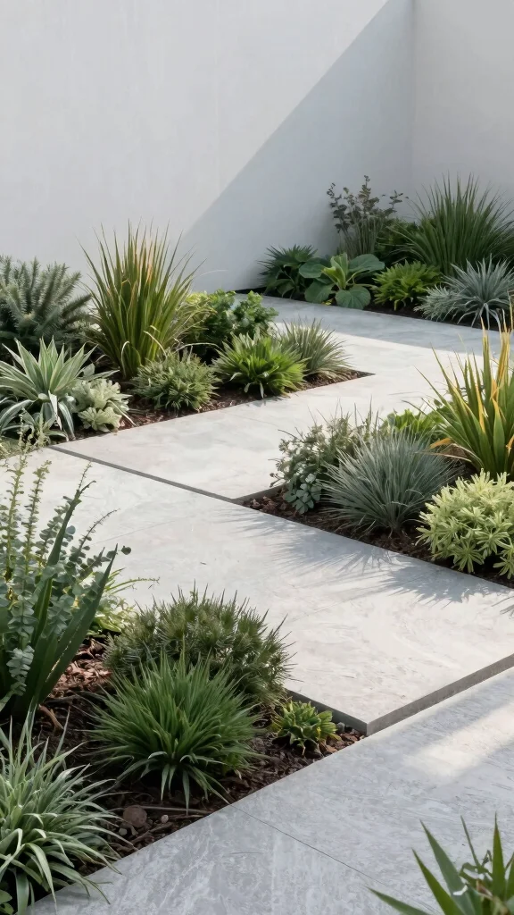 18 Breathtaking Garden Layout Ideas for Flower Lovers (Prepare for a Floral Wonderland!) - 11. The Modern Minimalist Garden 1