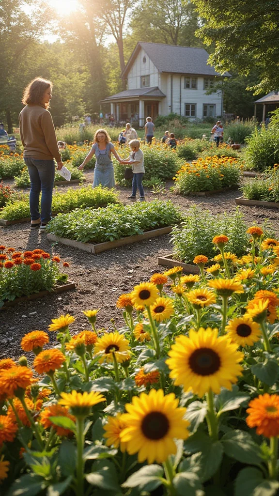 18 Breathtaking Garden Layout Ideas for Flower Lovers (Prepare for a Floral Wonderland!) - 16. The Community Garden 1