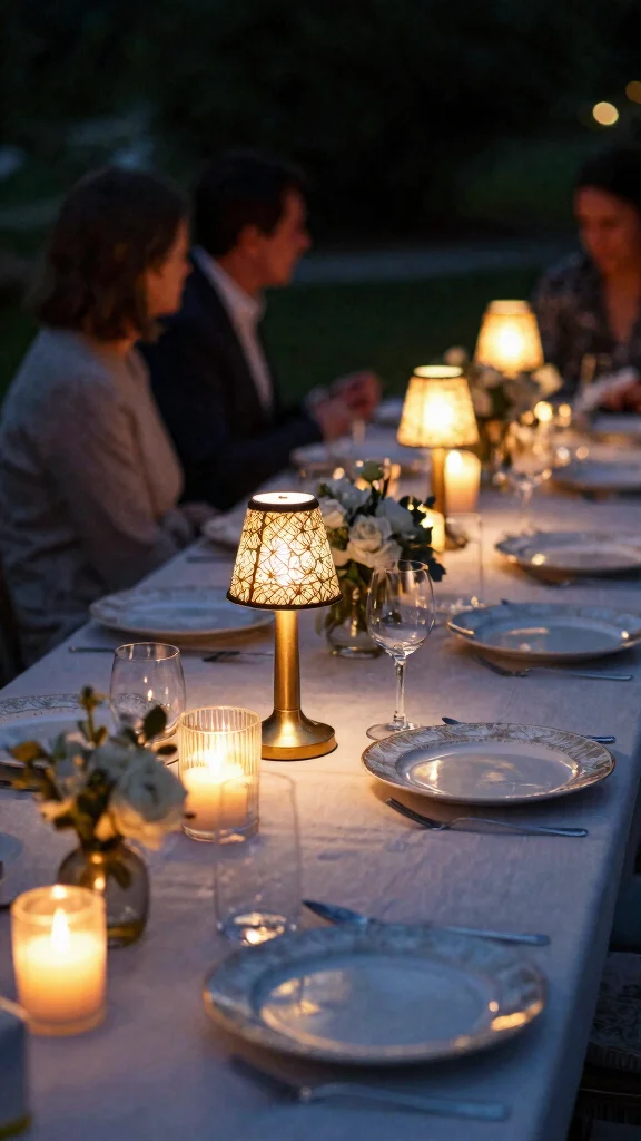 18 Brilliant Outdoor Garden Lighting Ideas You Never Knew You Needed! - 12. Artful Table Lighting 1