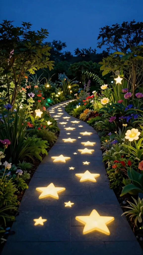 18 Brilliant Outdoor Garden Lighting Ideas You Never Knew You Needed! - 13. Glow-in-the-Dark Path Markers 1
